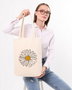 Zoozie Bags Bolso de Mano 1189, Algodón 100%, Crema, 35 x 40 x 8 cm